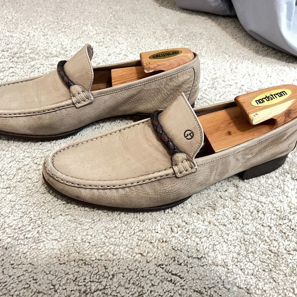 $1295 Authentic GIORGIO ARMANI Men\'s Camel Suede Slip-On Loafers Sz.42 EU/9.5 US main image 5